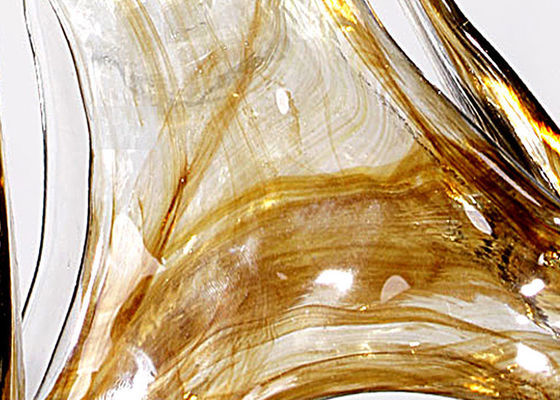 Lumière unique/rustique/rétro d'ombre de lustre en verre ambre de fer travaillé du style 3, base E27