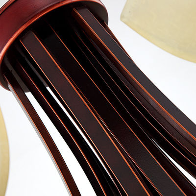 Noir mat de lustre contemporain principal du fer 8 travaillé avec le Côté-Essuyage de Bordeaux