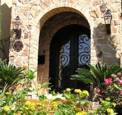 Portone del ferro battuto dei prodotti della fabbrica della Cina, porta, recinto, corrimano della scala, inferriata del balcone