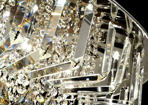 High End Indoor 7 Light Luxury Crystal Chandelier for Hospital Lobby and Banquet Hall