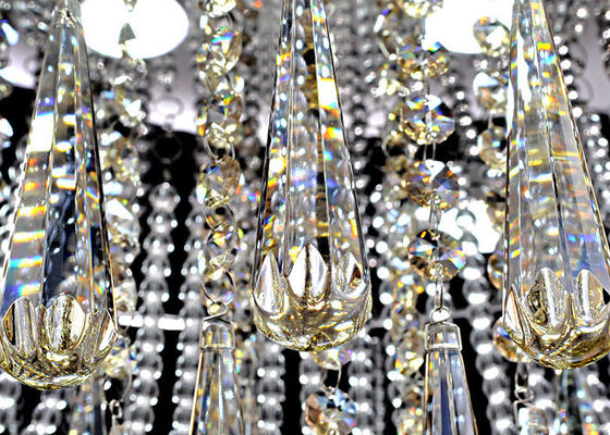 Lámparas cristalinas de lujo modernas blancas de las luces de techo/de los accesorios de iluminación de techo de cristal