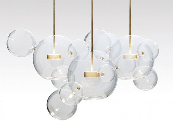 Glass Ball Chandeliers Sets , LED Chandelier Lamp For Hotel And Living Room