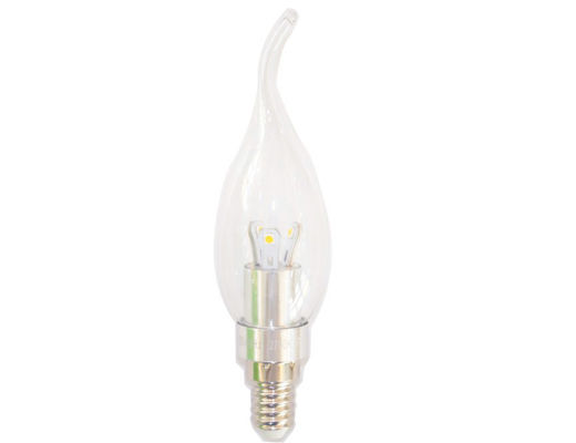 पाले सेओढ़ लिया B15 Dimmable एलईडी मोमबत्ती बल्ब 3W, नेतृत्व में झूमर लाइट बल्ब 85lm / डब्ल्यू
