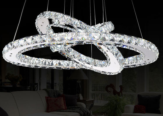 27W Led K9 modern Mewah Chandelier Kristal Untuk Hotel / Living Room