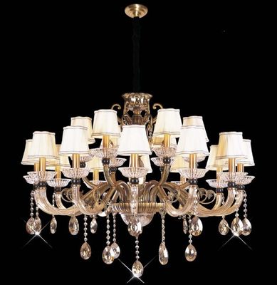 30 Senjata Besar modern Kristal Chandelier Lampu Tidak ada Dizzy Untuk Hotel / Hallway