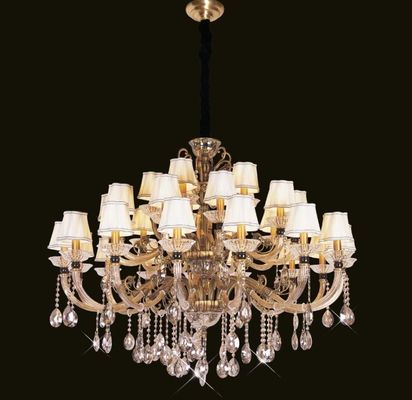 30 Senjata Besar modern Kristal Chandelier Lampu Tidak ada Dizzy Untuk Hotel / Hallway