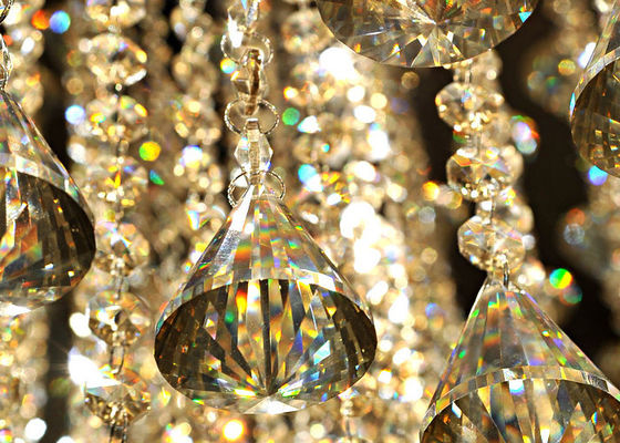 مستطیل LED کریستال چراغ سقفی برای مسکن املاک، هتل