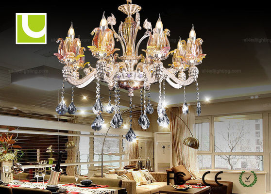 Candeliere di cristallo d'attaccatura tradizionale del pendente della lampada LED del soffitto K9 per il salone
