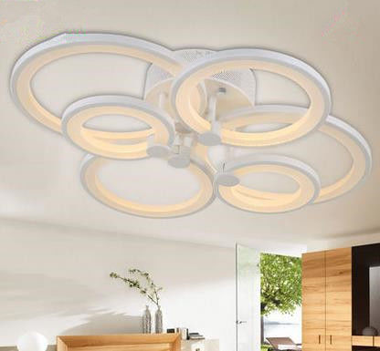 การออกแบบสีเงินแก้ววัสดุใหม่คริสตัลโคมไฟเพดาน LED