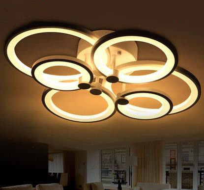 การออกแบบสีเงินแก้ววัสดุใหม่คริสตัลโคมไฟเพดาน LED