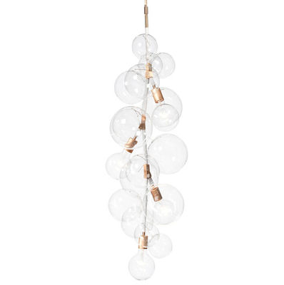 Kaca Bola Lampu Strings Hotel Chandelier Hias dengan Jalan Anda untuk Dining Room