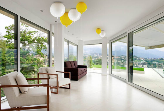 Merokok Gray Transparan Bola Kaca Ceiling Lamp Untuk Dekorasi Rumah