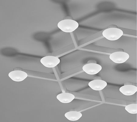 LED 그물 원형 LED를 가진 거는 천장 빛은 거실을 위한 백색을 데웁니다
