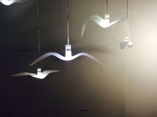 นมเล็ก ๆ สีขาวนก Chandelier เรซิ่นโคมไฟจี้ที่เรียบง่าย