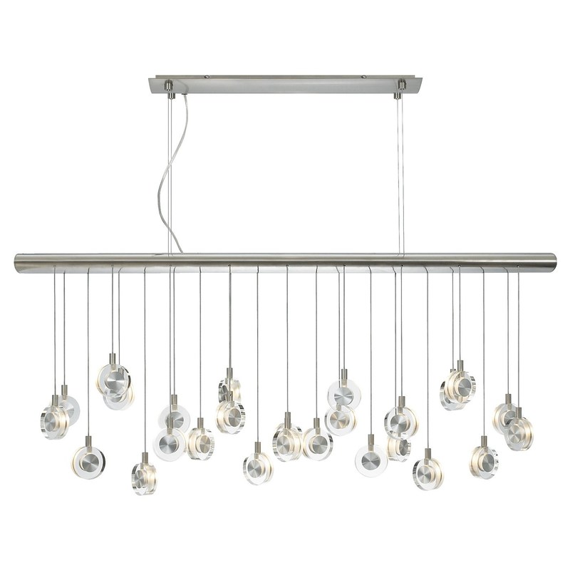 Multi Pendants Linear LED G4 1.5W Kontemporer Pendant Pencahayaan untuk Kitchen