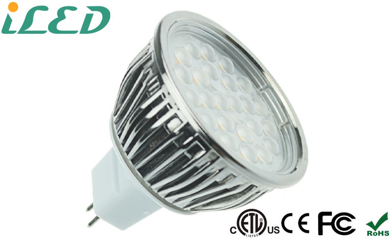 Wärmen Sie weißes 2700K DC 12V GU5.3/Mr16 LED Glühlampen für Haus 5 Watt SMD 60 Grad