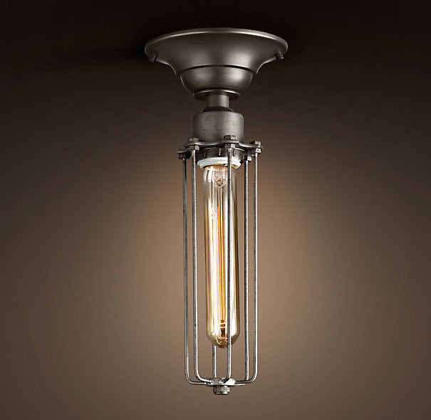 Vintage Cage Entrance Hanging langit-langit Lampu Desain Indoor Lighting Solution