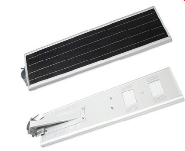 6m Tinggi 12W Lampu Putih Hangat Bridgelux IP66 luar Terpadu Surya LED Street