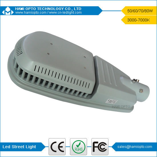 50 वाट Ra80 आउटडोर एलईडी स्ट्रीट लाइट रोड / ब्रिज, AC85-265V के लिए / एलईडी Steetlight