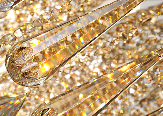 Rectangle LED Crystal Ceiling Lights for Housing Estates , Hotel