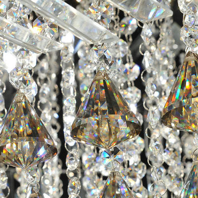 Indoor Decorative Lighting Crystal Glass Ceiling Light , Bedroom / Corridor / Foyer Chandeliers