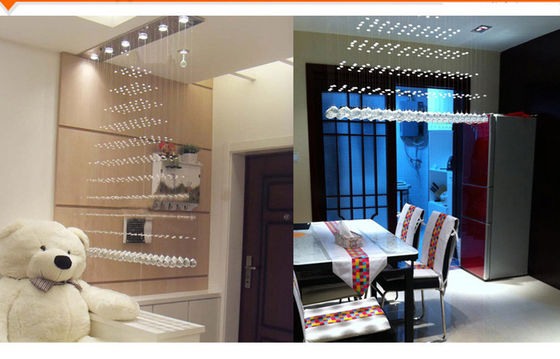 220V / 110v Cool White 18W LED Crystal Ceiling Lights Golden Finishing