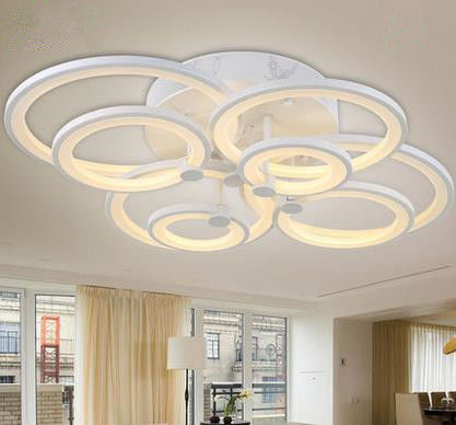 New design silver material glass LED crystal ceiling lighting