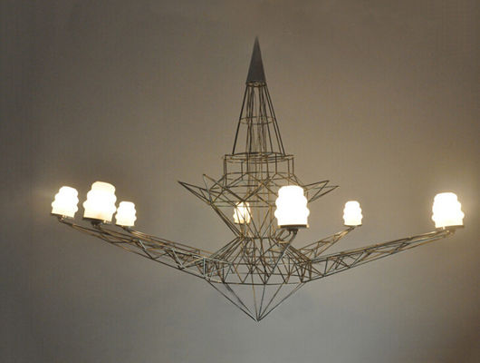 Eiffel Tower Huge Modern Chandeliers Hotel Chandeliers Lighting 40 W  Black Glass Chandelier