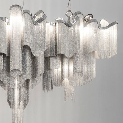 Stainless steel Hotel Chandeliers