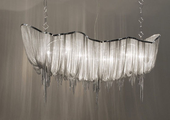 Hotel Chandeliers Long Aluminium House Design Chandelier For Building Project
