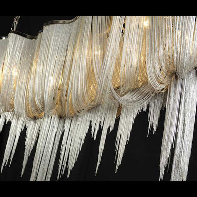 Hotel Chandeliers Long Aluminium House Design Chandelier For Building Project