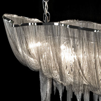 Hotel Chandeliers Long Aluminium House Design Chandelier For Building Project