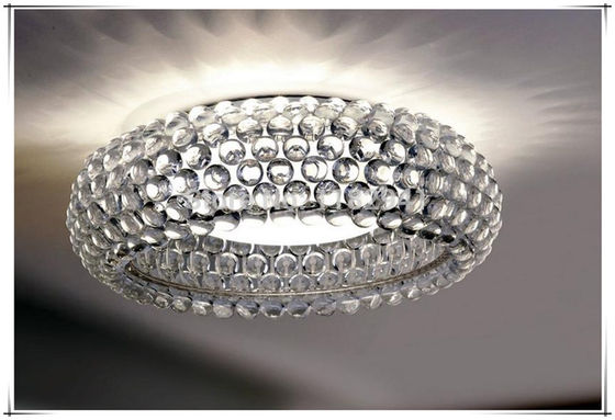 Handmade Acrylic Transparent Ceiling flush Lights , Mount Ceiling Light For Home Decoration