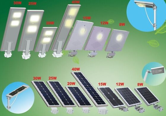 IP65 30W Integrated Cool White Outdoor LED Street Lights , Solar Powered LED Street Light